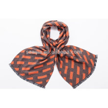 Fashion 100 acrylic mens winter print scarf